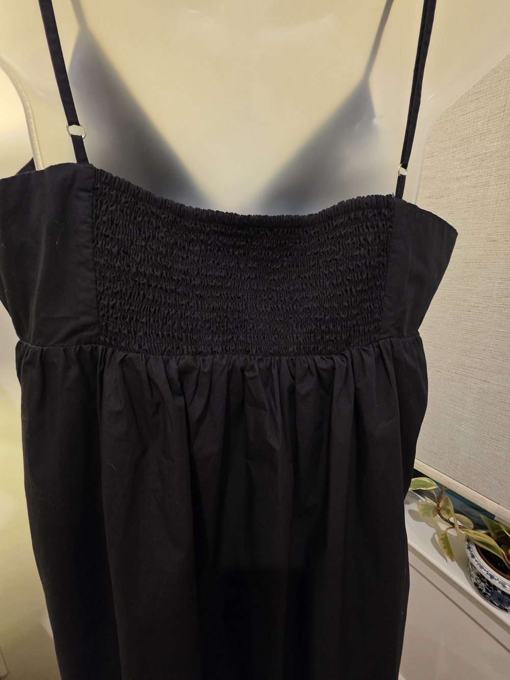 Classic Black V-Neck Spaghetti Strap Dress Size L - Picture 10 of 16